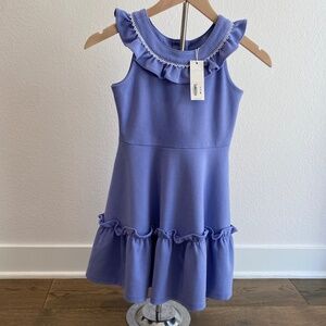 Janie and Jack Lavender Ruffled Girls Dress